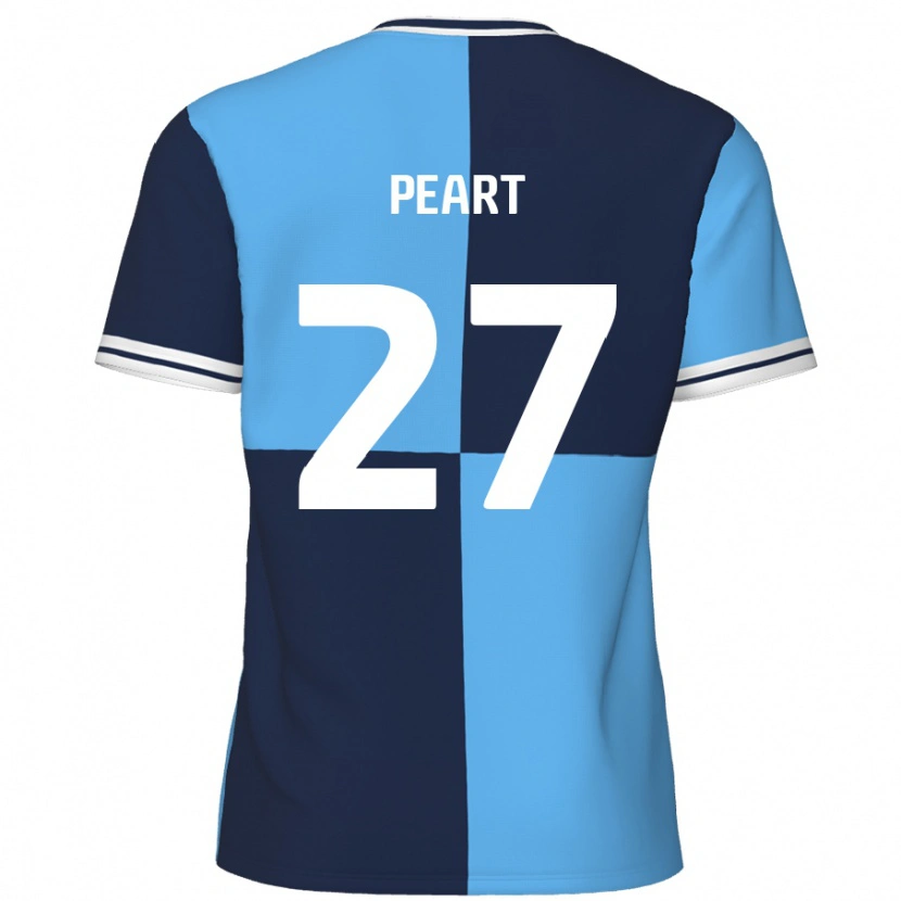 Danxen Niño Camiseta Brody Peart #27 Azul Cielo Azul Oscuro 1ª Equipación 2024/25 La Camisa