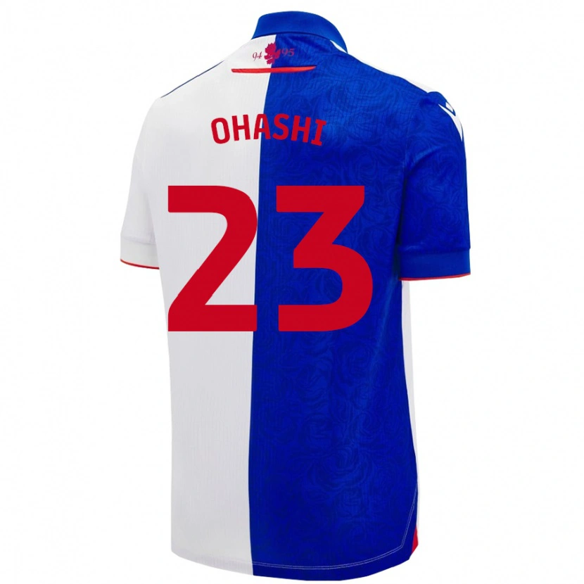 Danxen Niño Camiseta Yuki Ohashi #23 Azul Cielo Blanco 1ª Equipación 2024/25 La Camisa