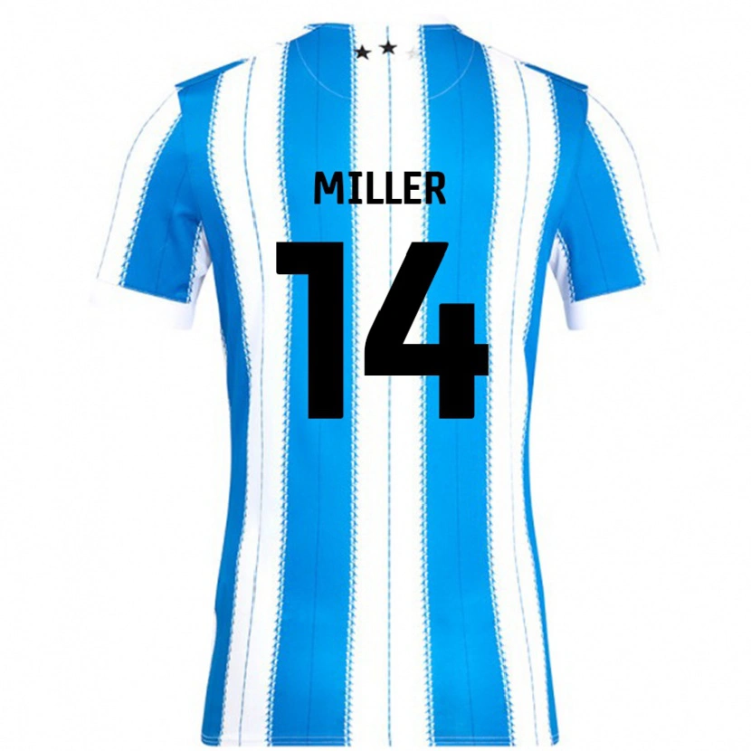 Danxen Niño Camiseta Mickel Miller #14 Azul Blanco 1ª Equipación 2024/25 La Camisa