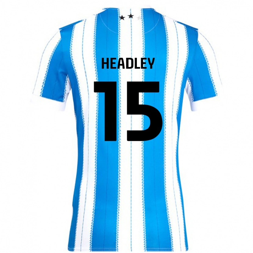 Danxen Niño Camiseta Jaheim Headley #15 Azul Blanco 1ª Equipación 2024/25 La Camisa