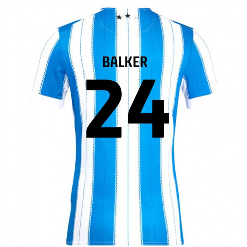 Danxen Niño Camiseta Radinio Balker #24 Azul Blanco 1ª Equipación 2024/25 La Camisa