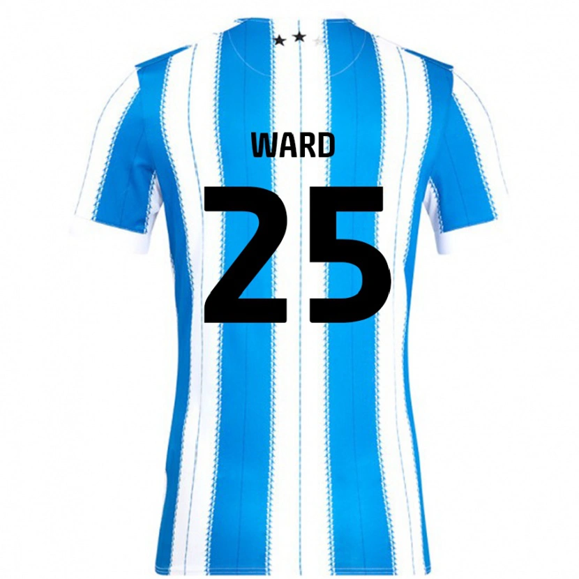 Danxen Niño Camiseta Danny Ward #25 Azul Blanco 1ª Equipación 2024/25 La Camisa