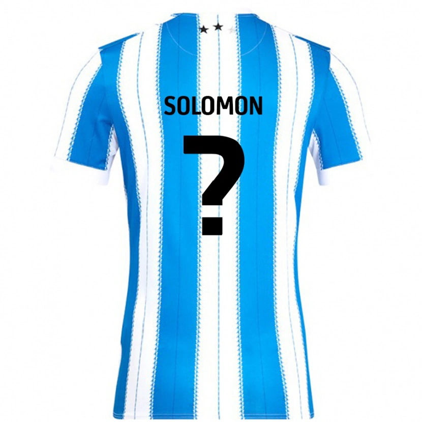 Danxen Niño Camiseta Eko Solomon #0 Azul Blanco 1ª Equipación 2024/25 La Camisa