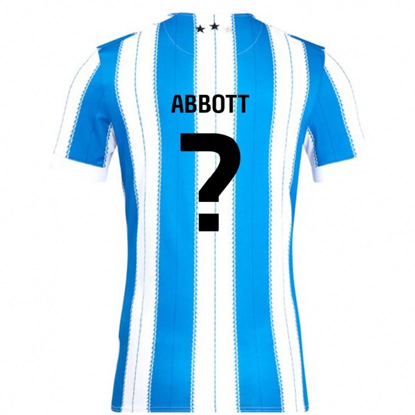 Danxen Niño Camiseta Zak Abbott #0 Azul Blanco 1ª Equipación 2024/25 La Camisa