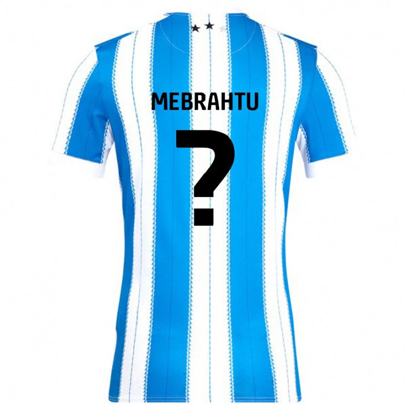 Danxen Niño Camiseta Milkyas Mebrahtu #0 Azul Blanco 1ª Equipación 2024/25 La Camisa