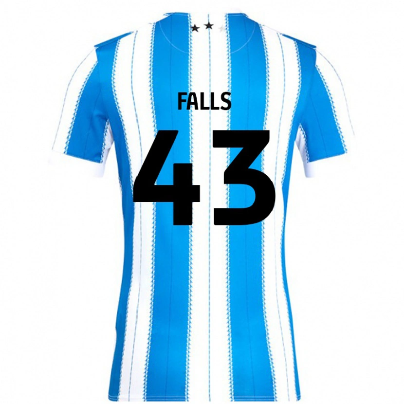 Danxen Niño Camiseta Conor Falls #43 Azul Blanco 1ª Equipación 2024/25 La Camisa