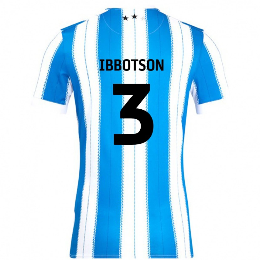 Danxen Niño Camiseta Beth Ibbotson #3 Azul Blanco 1ª Equipación 2024/25 La Camisa