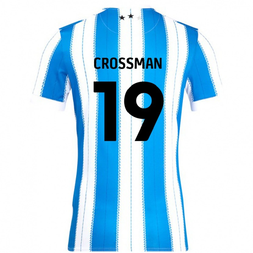 Danxen Niño Camiseta Paige Crossman #19 Azul Blanco 1ª Equipación 2024/25 La Camisa