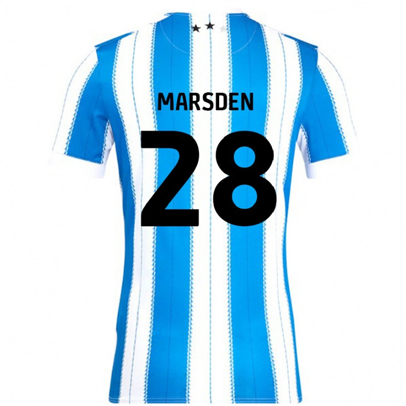 Danxen Niño Camiseta Brooke Marsden #28 Azul Blanco 1ª Equipación 2024/25 La Camisa