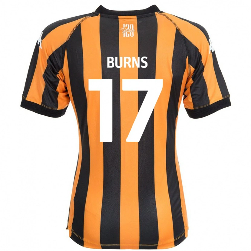 Danxen Niño Camiseta Finley Burns #17 Negro Ámbar 1ª Equipación 2024/25 La Camisa