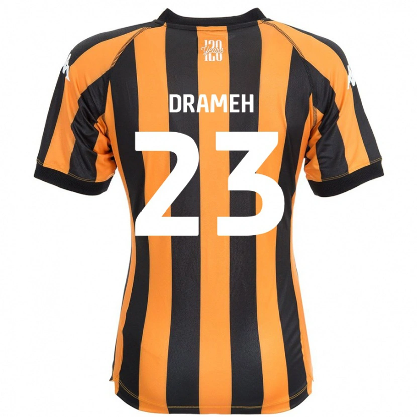 Danxen Niño Camiseta Cody Drameh #23 Negro Ámbar 1ª Equipación 2024/25 La Camisa