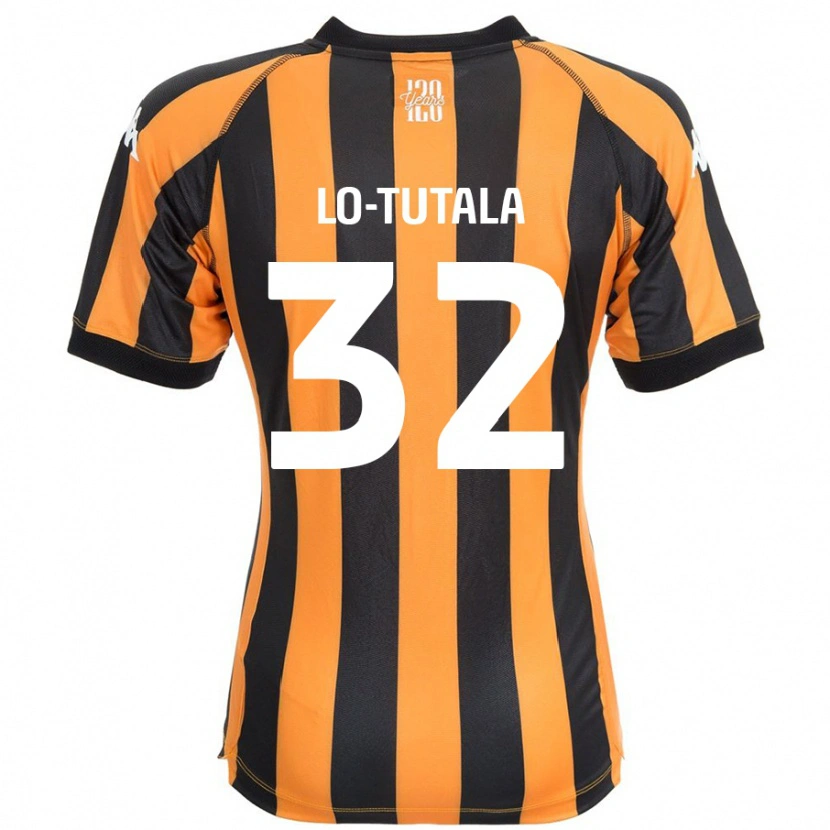 Danxen Niño Camiseta Thimothée Lo-Tutala #32 Negro Ámbar 1ª Equipación 2024/25 La Camisa