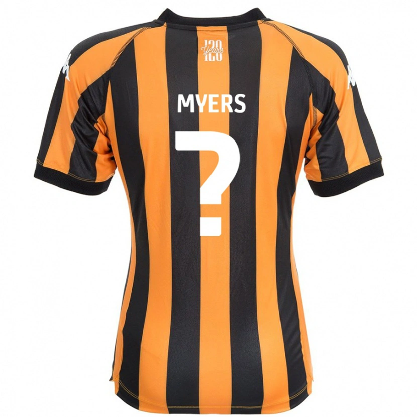 Danxen Niño Camiseta Zane Myers #0 Negro Ámbar 1ª Equipación 2024/25 La Camisa