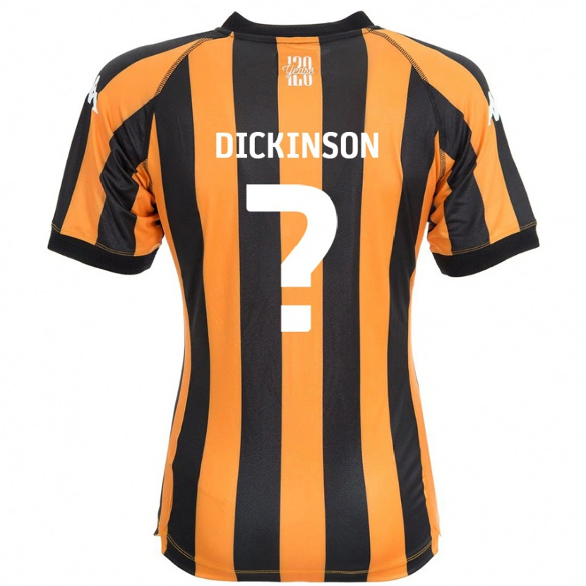 Danxen Niño Camiseta George Dickinson #0 Negro Ámbar 1ª Equipación 2024/25 La Camisa