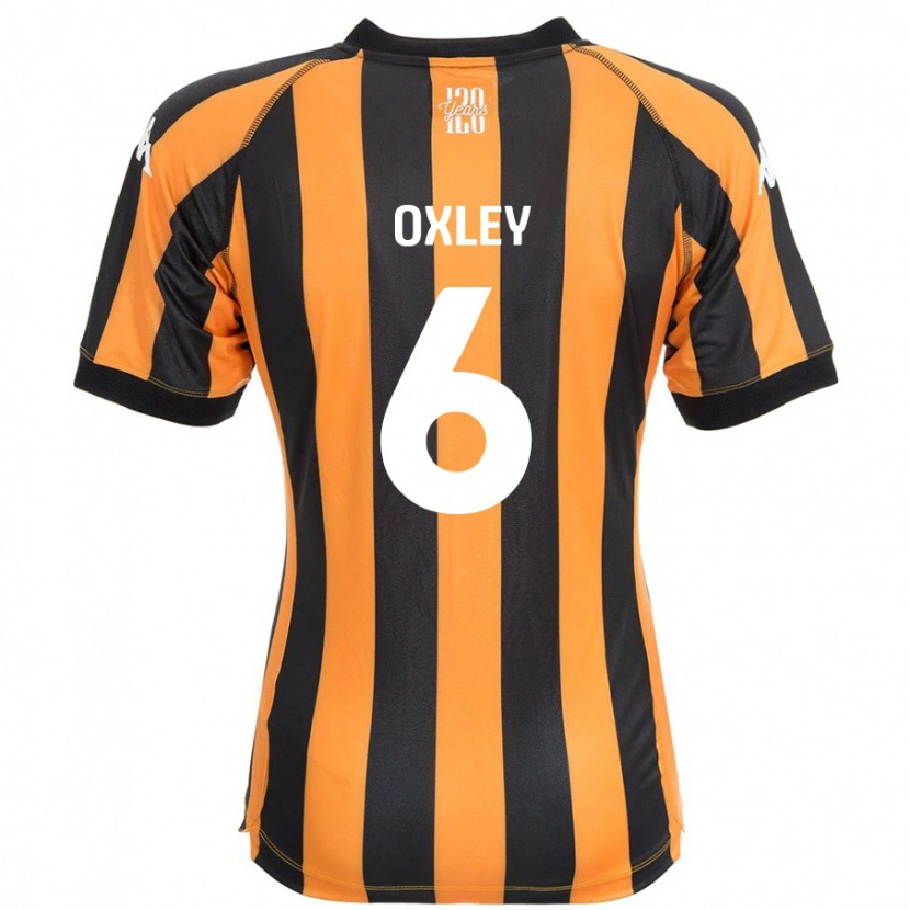 Danxen Niño Camiseta Tilly Oxley #6 Negro Ámbar 1ª Equipación 2024/25 La Camisa