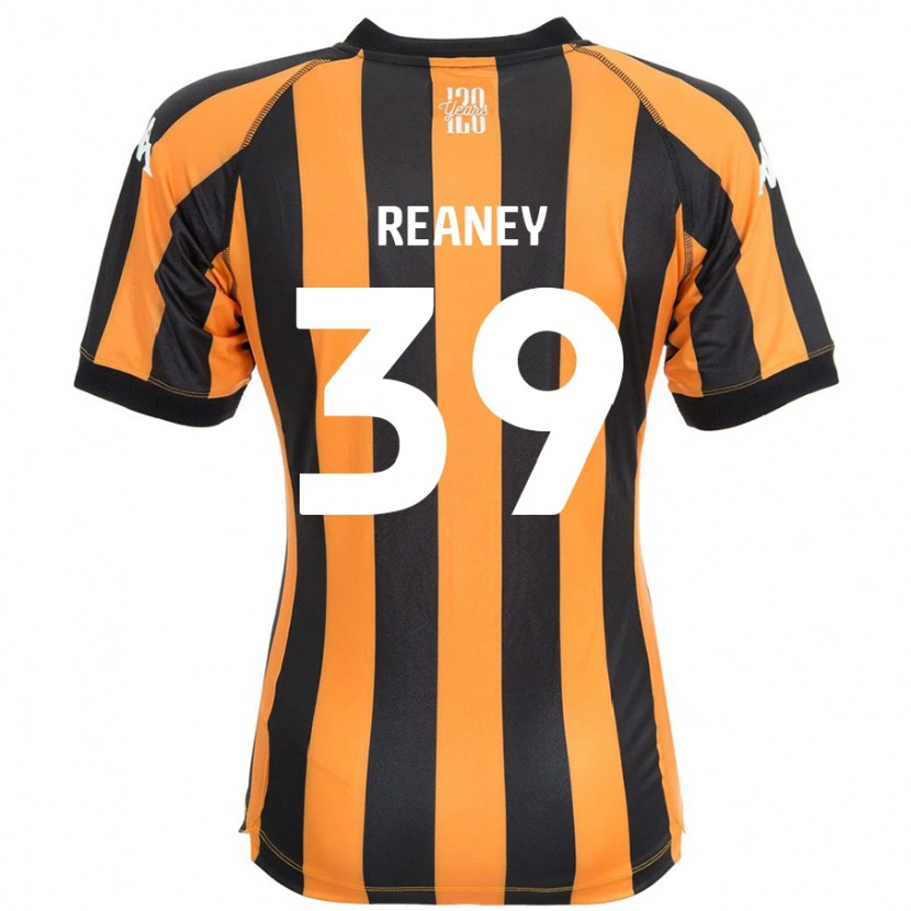 Danxen Niño Camiseta Mollie Reaney #39 Negro Ámbar 1ª Equipación 2024/25 La Camisa