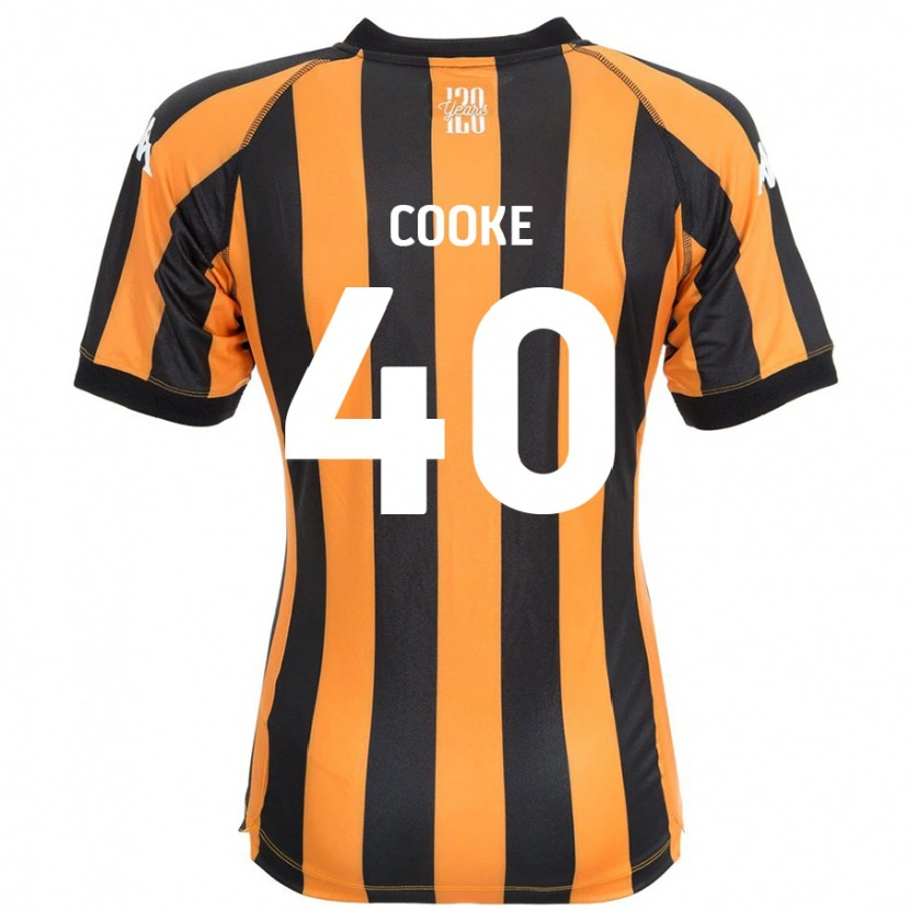 Danxen Niño Camiseta Megan Cooke #40 Negro Ámbar 1ª Equipación 2024/25 La Camisa