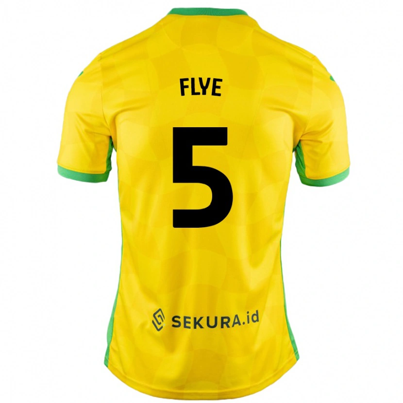 Danxen Niño Camiseta Ceri Flye #5 Amarillo Verde 1ª Equipación 2024/25 La Camisa