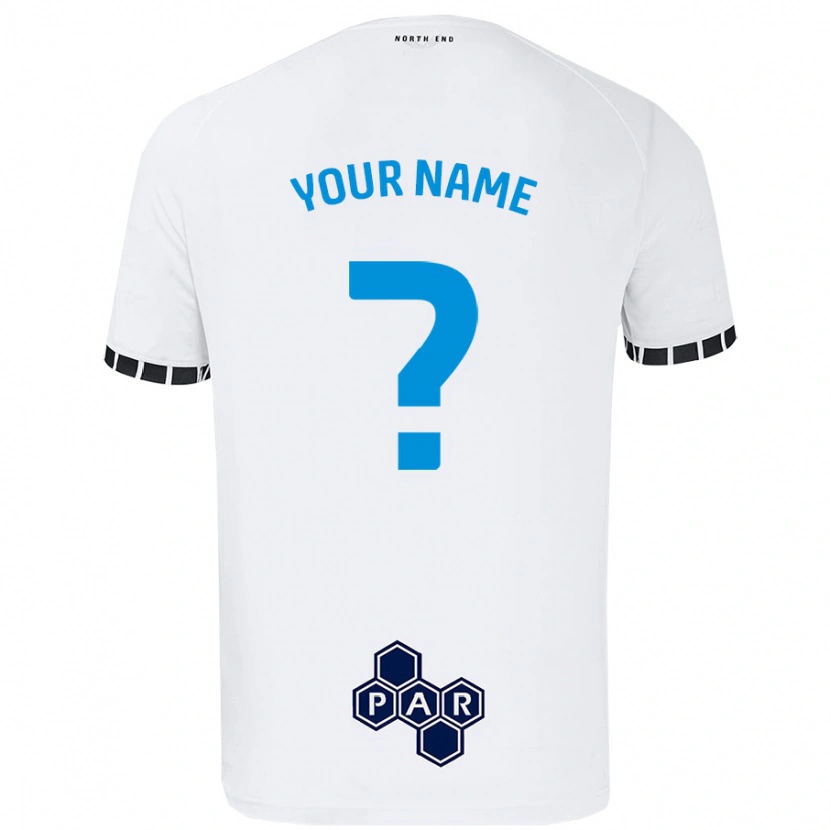 Danxen Niño Camiseta Su Nombre #0 Blanco 1ª Equipación 2024/25 La Camisa