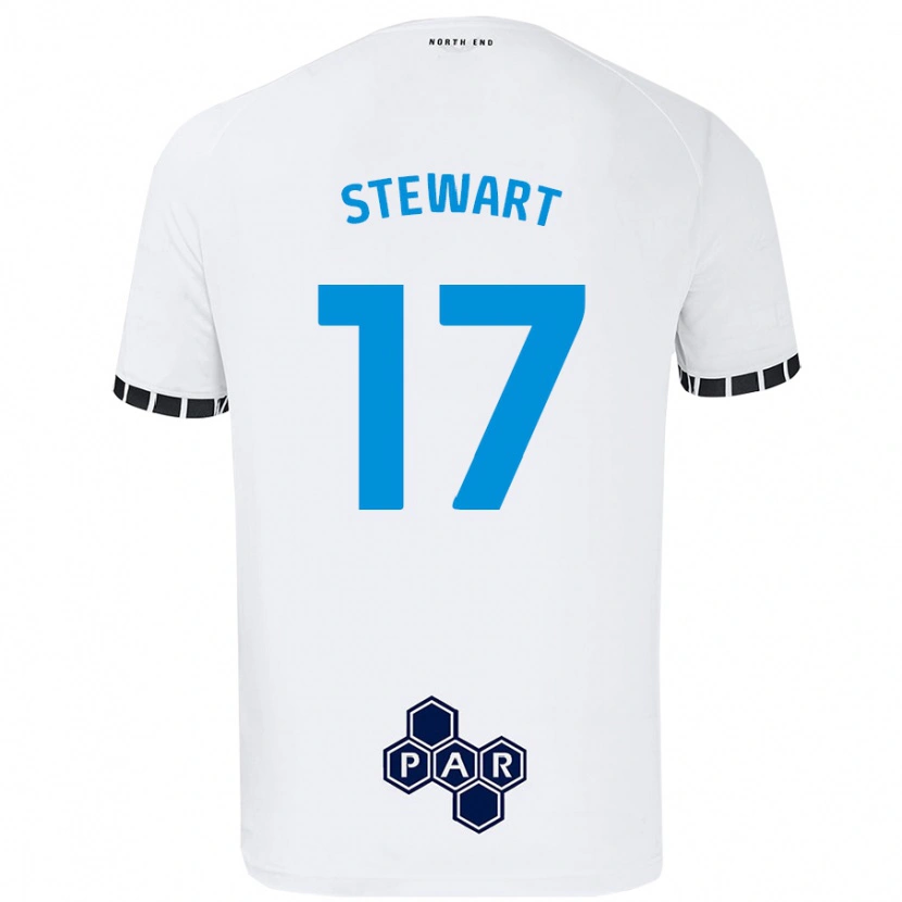 Danxen Niño Camiseta Layton Stewart #17 Blanco 1ª Equipación 2024/25 La Camisa