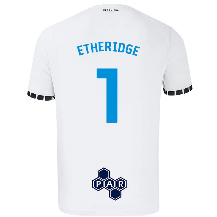 Danxen Niño Camiseta Ellie Etheridge #1 Blanco 1ª Equipación 2024/25 La Camisa