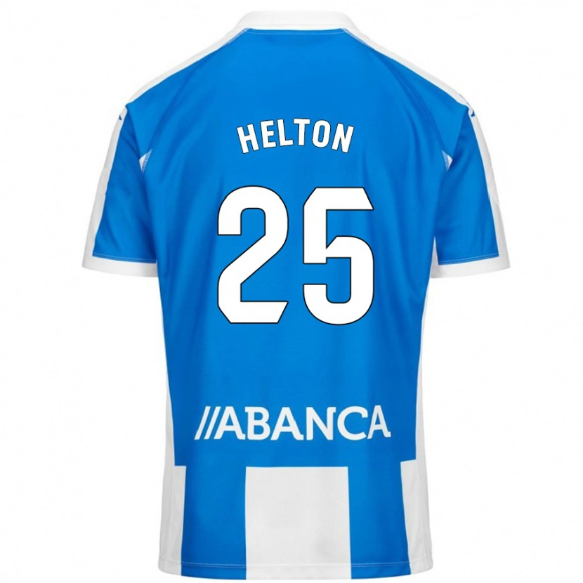 Danxen Niño Camiseta Helton Leite #25 Azul Blanco 1ª Equipación 2024/25 La Camisa