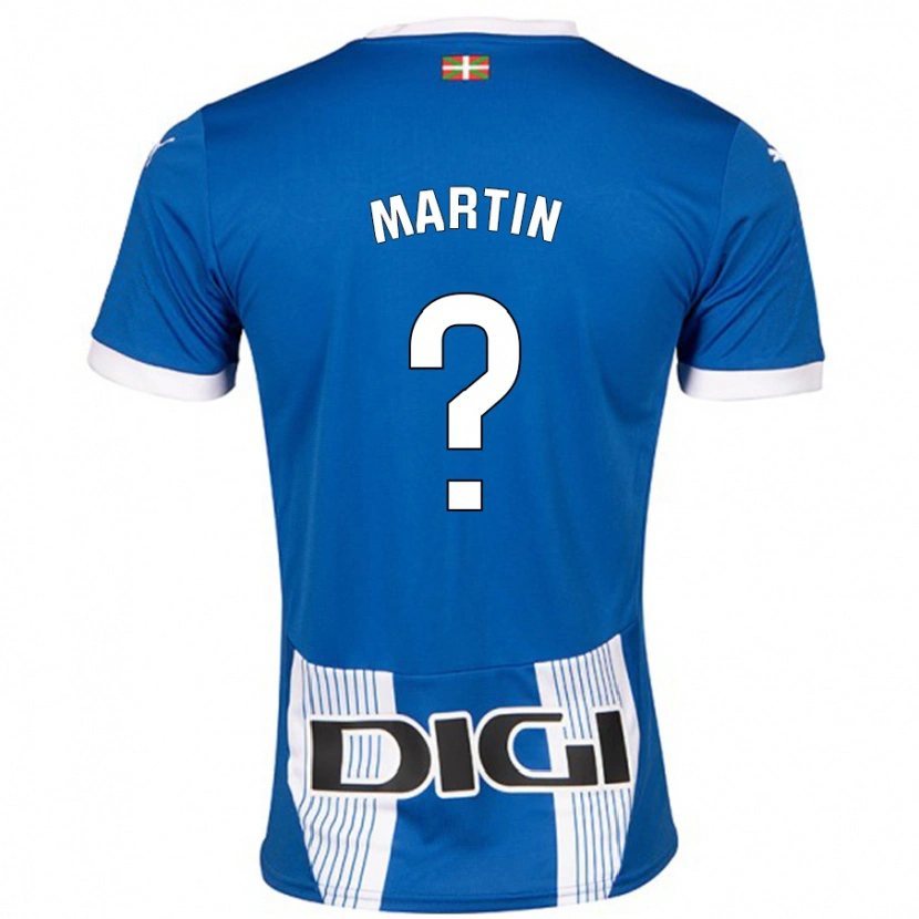 Danxen Niño Camiseta Carlos Martín #0 Azul 1ª Equipación 2024/25 La Camisa