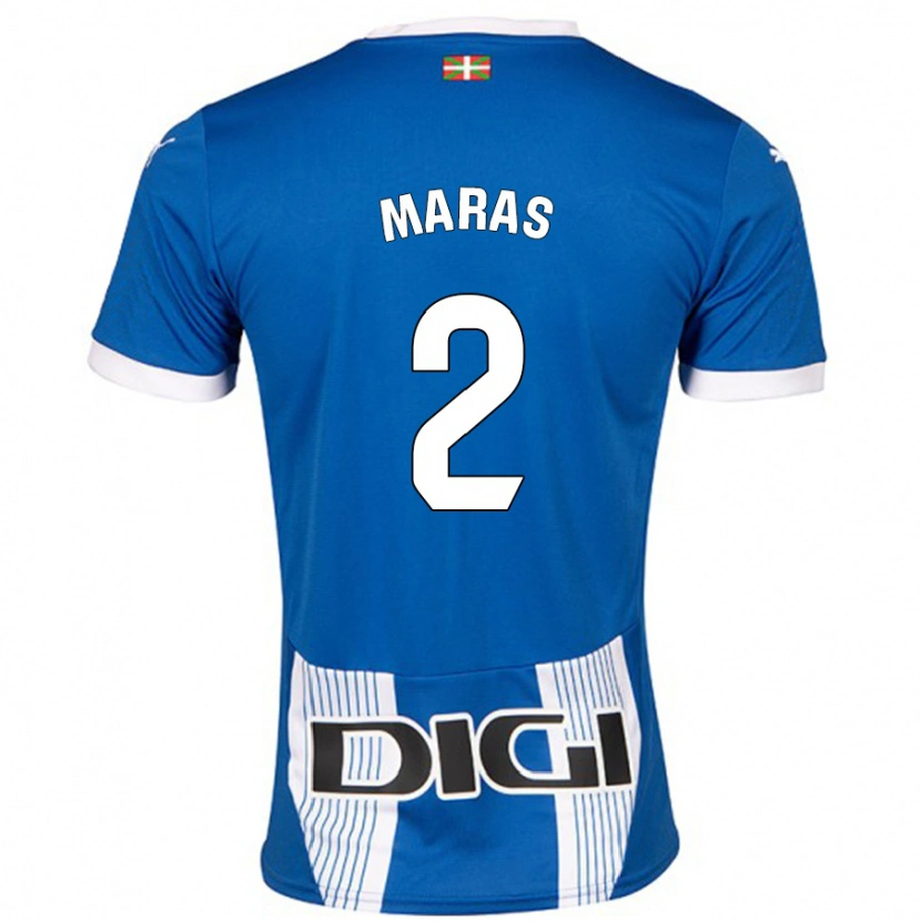 Danxen Niño Camiseta Nikola Maras #2 Azul 1ª Equipación 2024/25 La Camisa