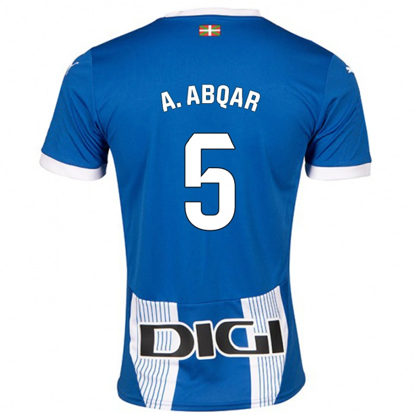 Danxen Niño Camiseta Abdel Abqar #5 Azul 1ª Equipación 2024/25 La Camisa