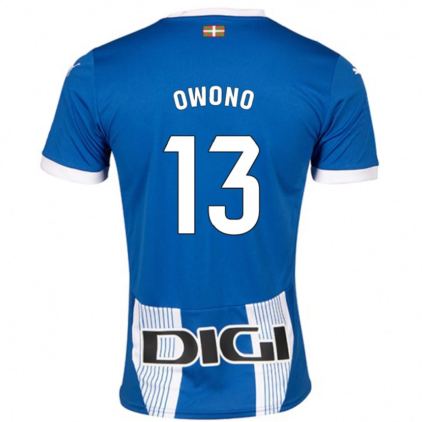 Danxen Niño Camiseta Jesús Owono #13 Azul 1ª Equipación 2024/25 La Camisa