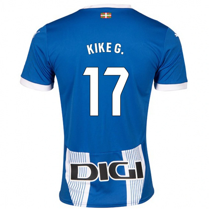 Danxen Niño Camiseta Kike García #17 Azul 1ª Equipación 2024/25 La Camisa