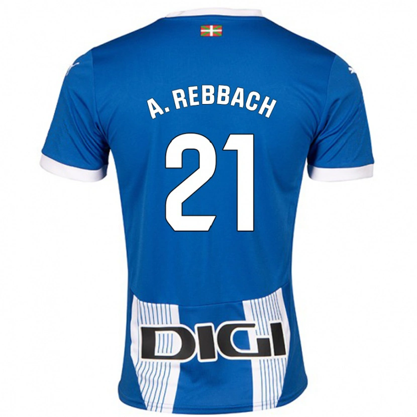 Danxen Niño Camiseta Abde Rebbach #21 Azul 1ª Equipación 2024/25 La Camisa