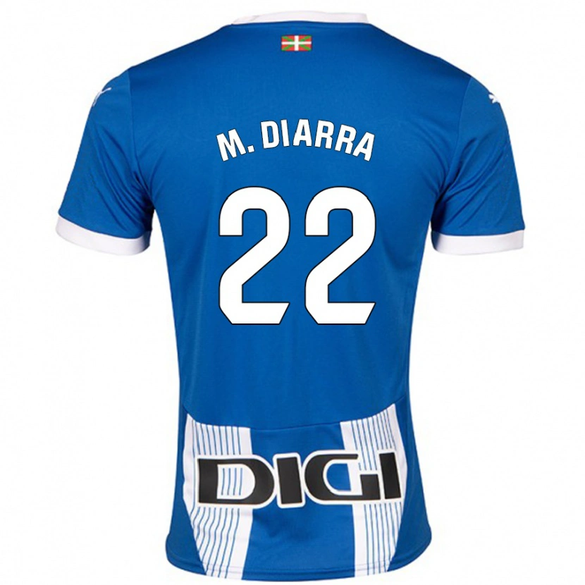 Danxen Niño Camiseta Moussa Diarra #22 Azul 1ª Equipación 2024/25 La Camisa