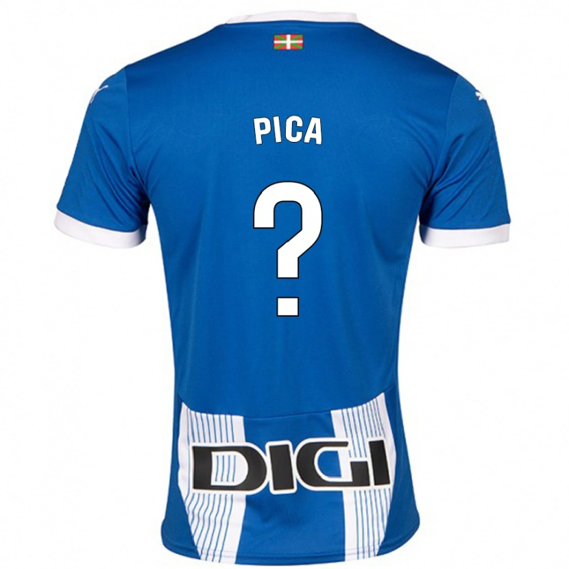 Danxen Niño Camiseta Adrián Pica #0 Azul 1ª Equipación 2024/25 La Camisa