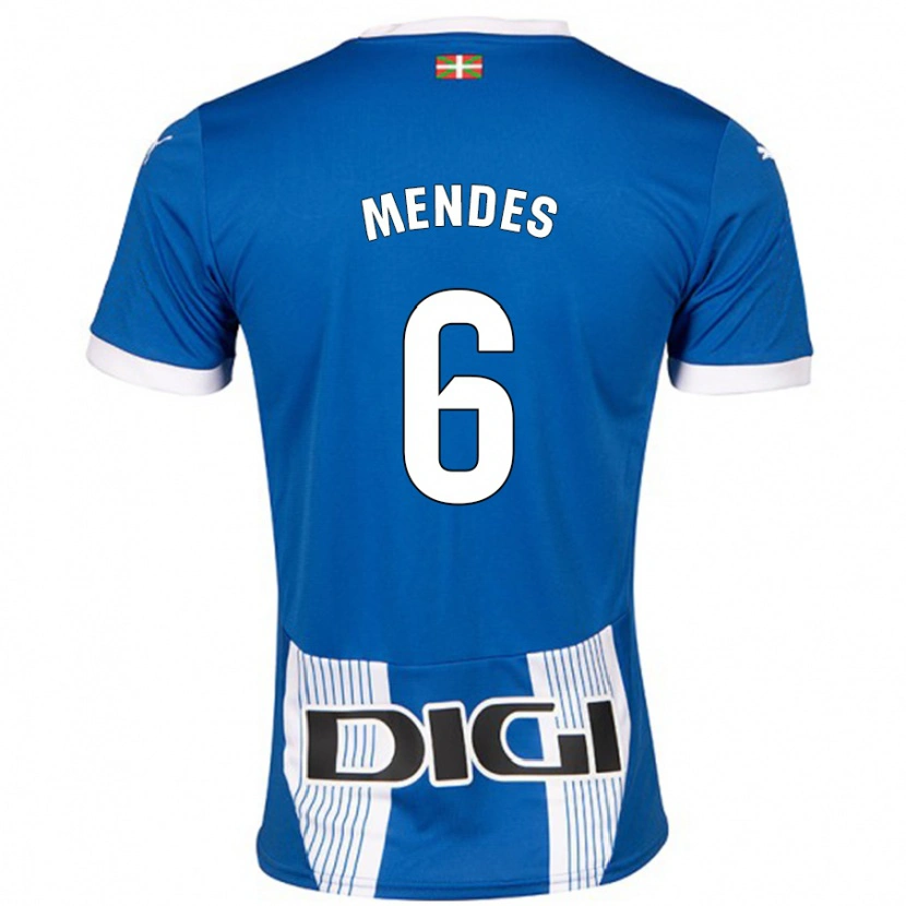 Danxen Niño Camiseta Tomás Mendes #6 Azul 1ª Equipación 2024/25 La Camisa