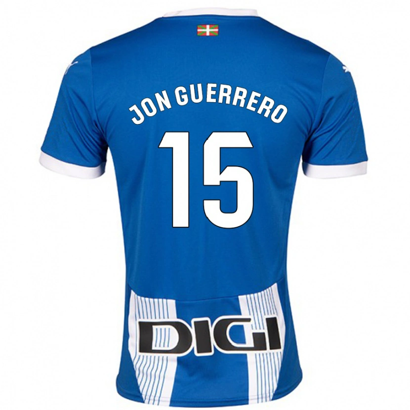 Danxen Niño Camiseta Julen Jon Guerrero #15 Azul 1ª Equipación 2024/25 La Camisa