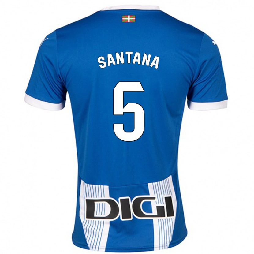 Danxen Niño Camiseta Vanesa Santana #5 Azul 1ª Equipación 2024/25 La Camisa