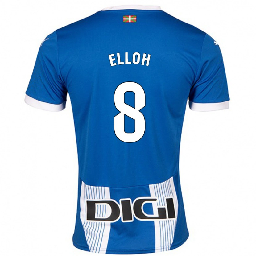 Danxen Niño Camiseta Rebecca Elloh #8 Azul 1ª Equipación 2024/25 La Camisa