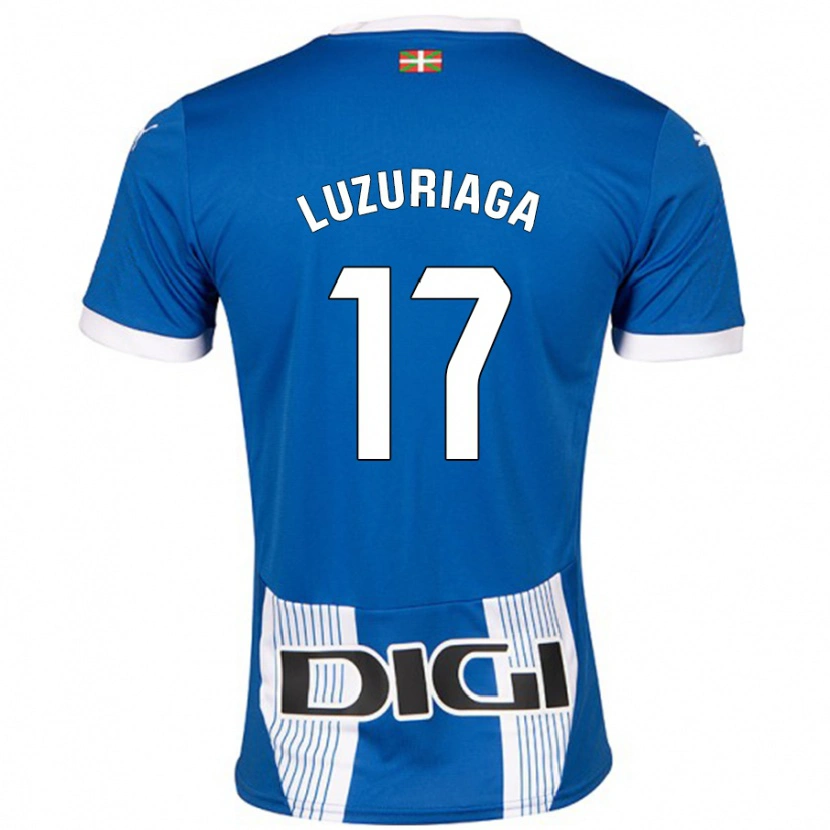 Danxen Niño Camiseta Judith Luzuriaga #17 Azul 1ª Equipación 2024/25 La Camisa