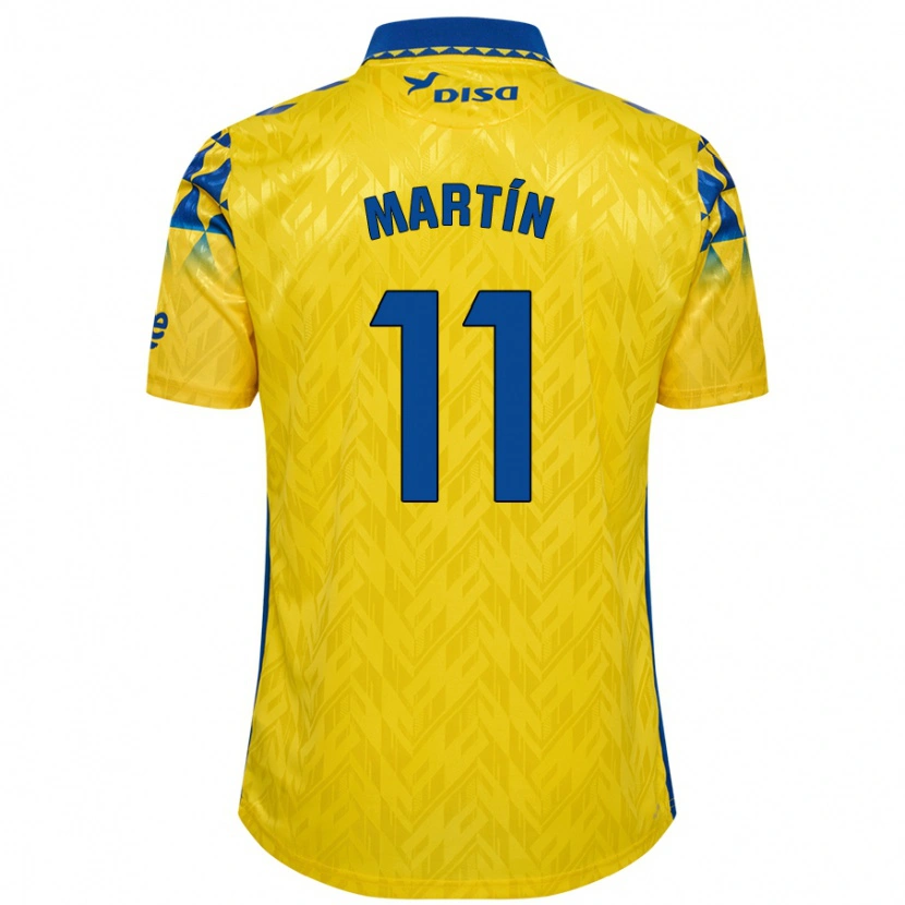 Danxen Niño Camiseta Diego Martín #11 Amarillo Azul 1ª Equipación 2024/25 La Camisa