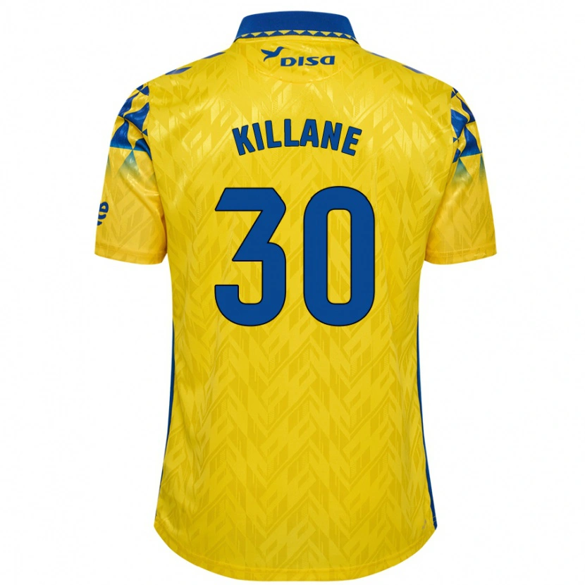 Danxen Niño Camiseta Álvaro Killane #30 Amarillo Azul 1ª Equipación 2024/25 La Camisa