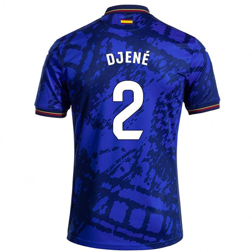 Danxen Niño Camiseta Djené #2 Azul Más Oscuro 1ª Equipación 2024/25 La Camisa