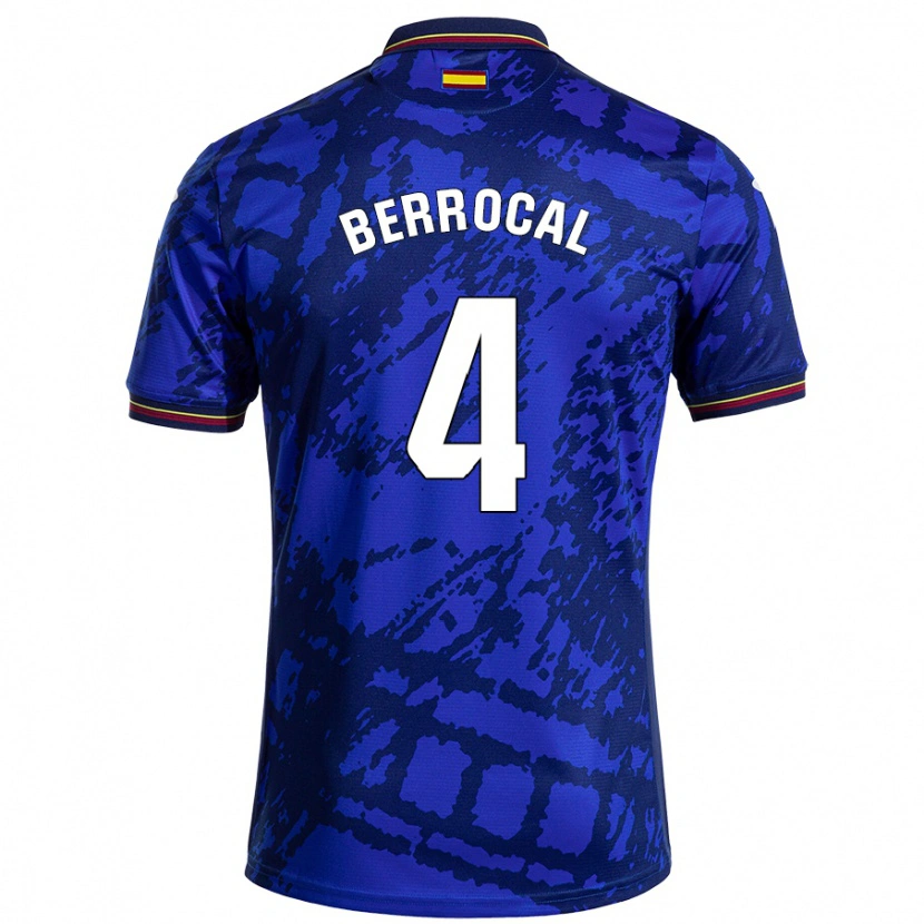 Danxen Niño Camiseta Juan Berrocal #4 Azul Más Oscuro 1ª Equipación 2024/25 La Camisa