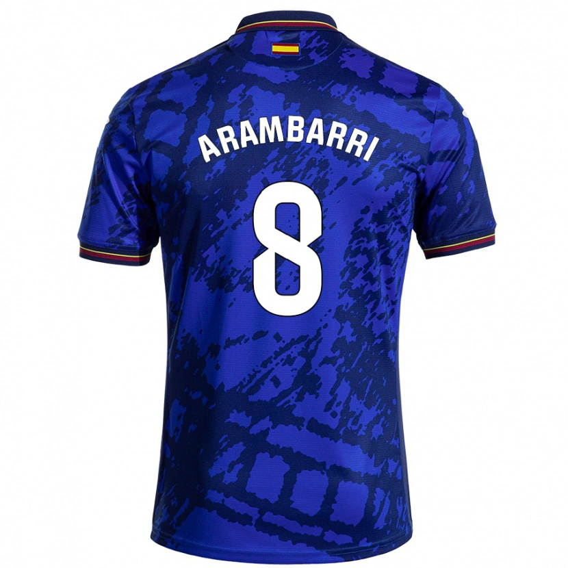 Danxen Niño Camiseta Mauro Arambarri #8 Azul Más Oscuro 1ª Equipación 2024/25 La Camisa