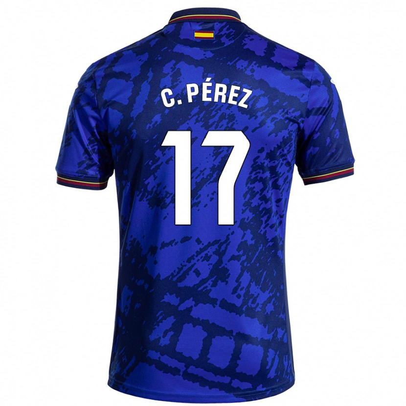 Danxen Niño Camiseta Carles Pérez #17 Azul Más Oscuro 1ª Equipación 2024/25 La Camisa