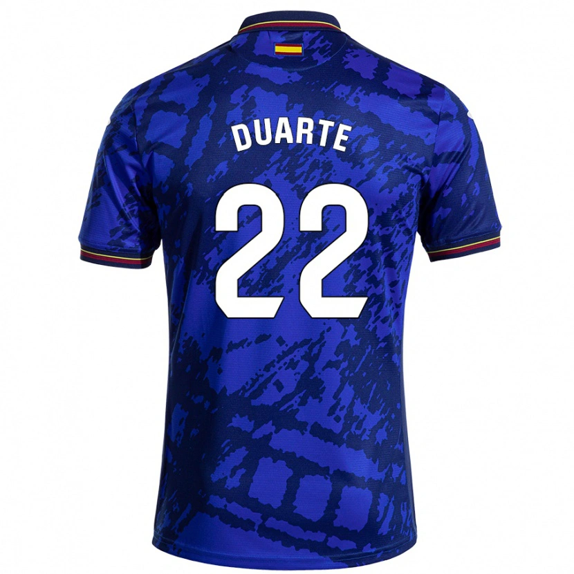 Danxen Niño Camiseta Domingos Duarte #22 Azul Más Oscuro 1ª Equipación 2024/25 La Camisa