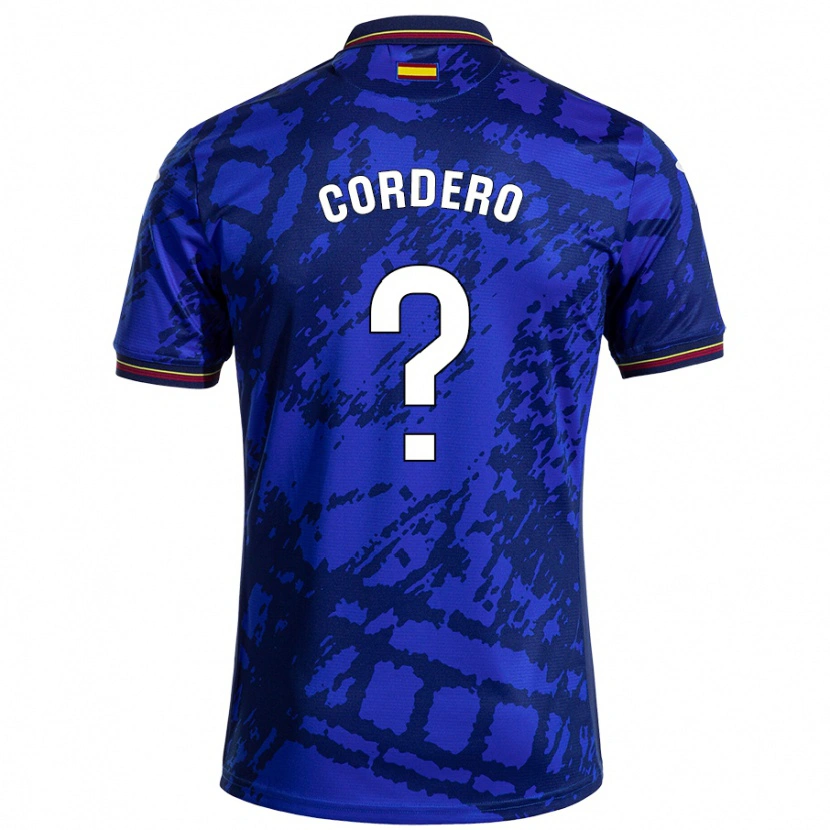 Danxen Niño Camiseta Alberto Cordero #0 Azul Más Oscuro 1ª Equipación 2024/25 La Camisa