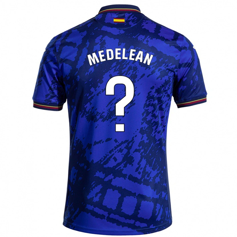 Danxen Niño Camiseta Valentin Medelean #0 Azul Más Oscuro 1ª Equipación 2024/25 La Camisa