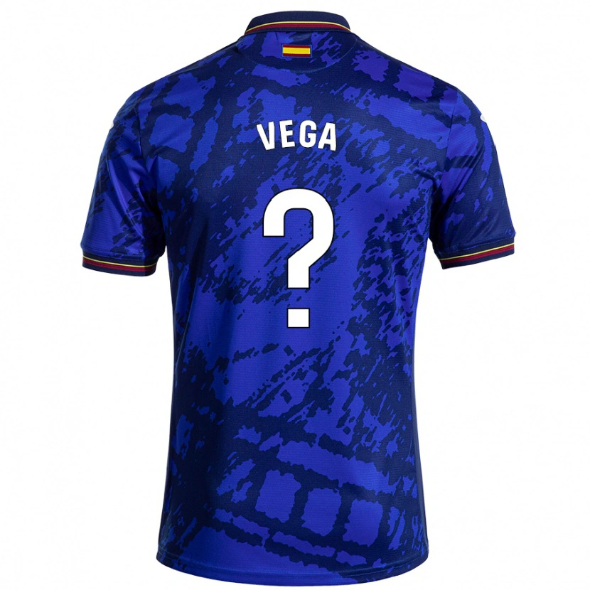 Danxen Niño Camiseta Álvaro Vega #0 Azul Más Oscuro 1ª Equipación 2024/25 La Camisa