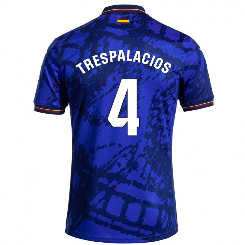 Danxen Niño Camiseta Adrián Trespalacios #4 Azul Más Oscuro 1ª Equipación 2024/25 La Camisa